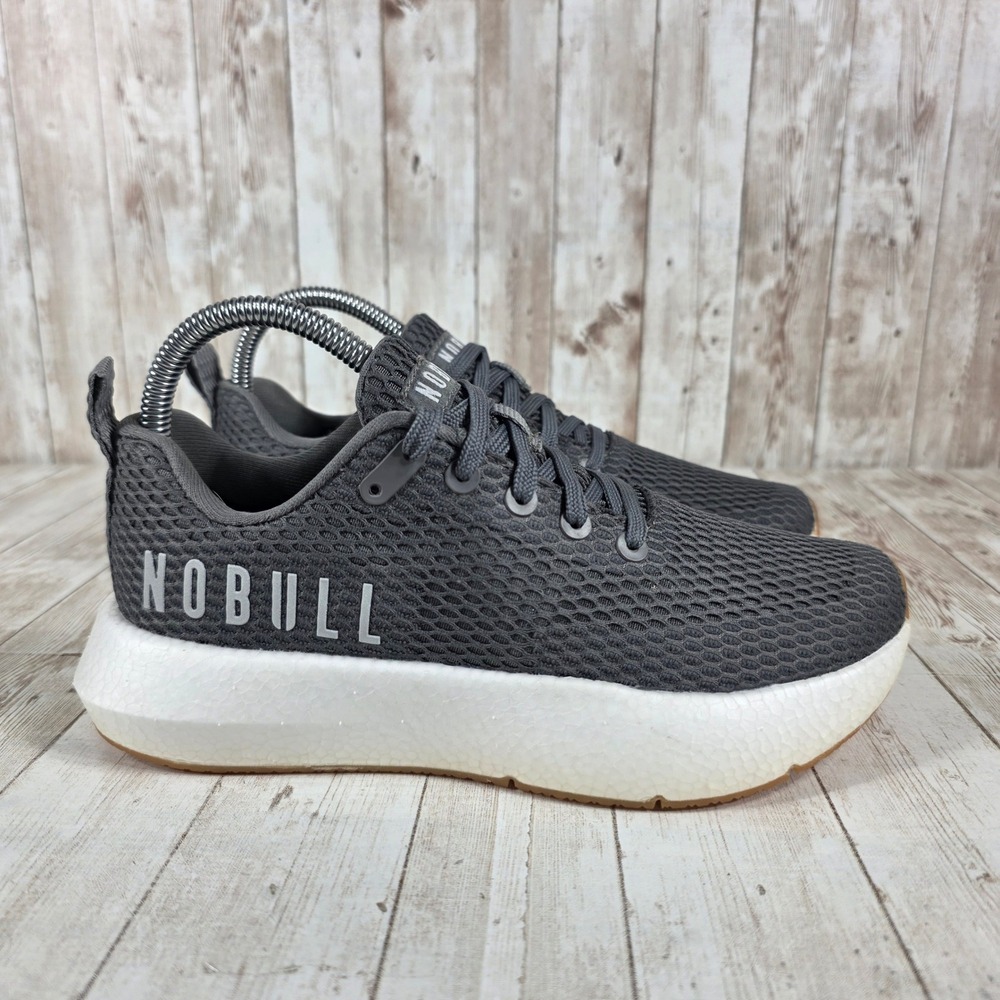 NOBULL Women Dark Gray Mesh Trainers Sneakers Athletic Shoes Size‎ 7